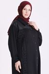 Behrem Deri Ve File Detaylı Takım-LYN04722 Siyah