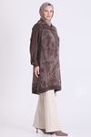 Behrem Qupra Detaylı Tunik-LYN04726 Kahve
