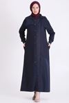 Behrem Brokar Detaylı Ferace-LYN04750 Lacivert