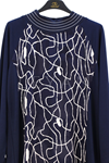 Orhan Store Desenli Tunik-LYN04751 Lacivert