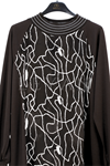 Orhan Store Desenli Tunik-LYN04751 Kahve