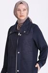 Behrem Brokar Detaylı Kap-LYN04748 Lacivert