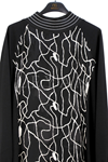 Orhan Store Desenli Tunik-LYN04751 Siyah