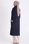 Behrem Brokar Detaylı Kap-LYN04748 Lacivert