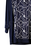 Orhan Store Desenli Tunik-LYN04751 Lacivert