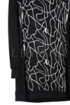 Orhan Store Desenli Tunik-LYN04751 Siyah