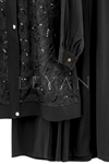 Payetli Takım-LYN04752 Siyah