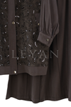 Payetli Takım-LYN04752 Kahve