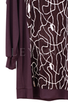 Orhan Store Desenli Tunik-LYN04751 Bordo