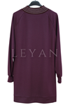 Orhan Store Desenli Tunik-LYN04751 Bordo