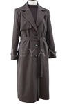 Çıtçıt detaylı Trenckot-LYN04776 Kahve