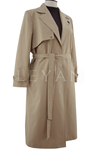 Kuşgözü Detaylı Trençkot-LYN04777 Camel