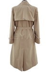 Kuşgözü Detaylı Trençkot-LYN04777 Camel