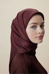 Maisa Farah Mulberry İpek Eşarp-LYN04782 Kırmızı