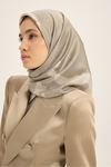 Maisa Farah Mulberry İpek Eşarp-LYN04782 Bej