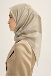 Maisa Farah Mulberry İpek Eşarp-LYN04782 Bej