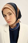 Maisa Lale Tivil İpek Eşarp-LYN04784 Bej