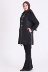 Behrem Brokar Detaylı Kap-LYN04791 Siyah