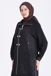 Behrem Brokar Detaylı Kap-LYN04791 Siyah
