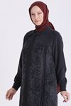 Behrem Qupra Detaylı İşlemeli Kap-LYN04792 Siyah